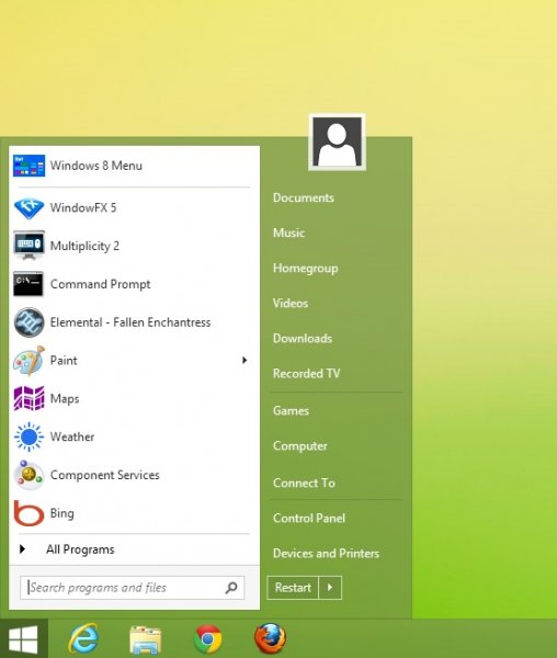 stardock start8 – кнопка запуск ради Windows 8
