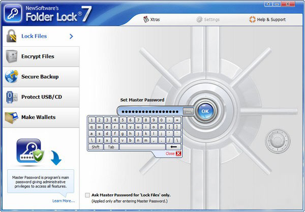 Folder Lock - поставить лозунг для папку