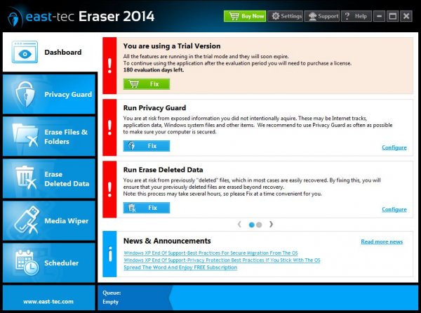East-Tec Eraser 2014 + ключ на 180 дней
