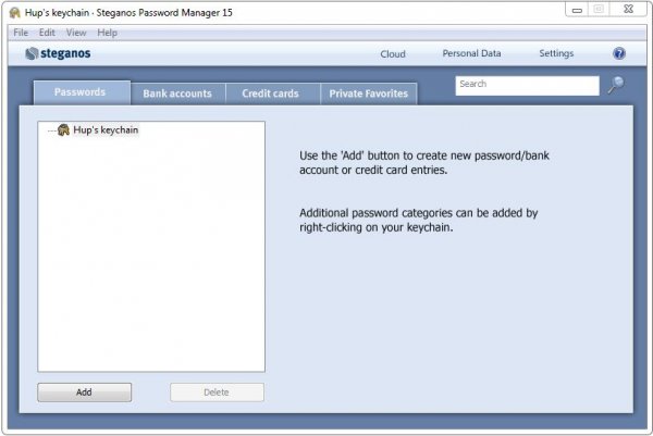 Steganos Password Manager – программка ради хранения паролей