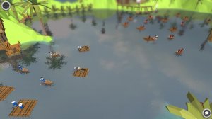 Stupid Raft Battle Simulator - игра на стадии разработки